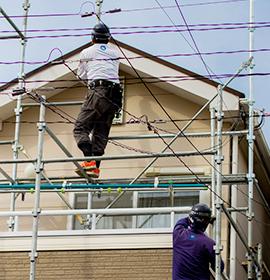 鳶（足場）職人の募集（週払い可能）